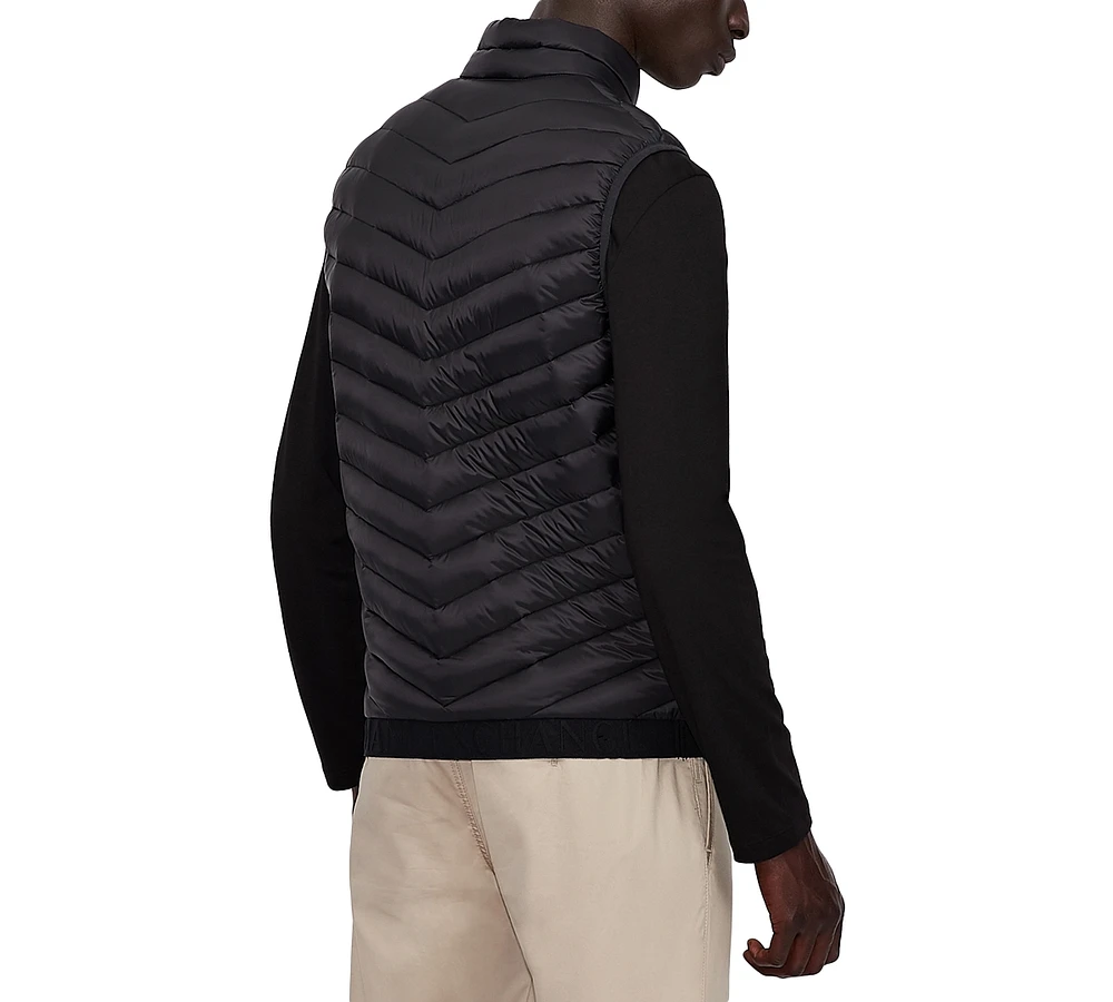 A|X Armani Exchange Men's Packable Zipper Down Puffer