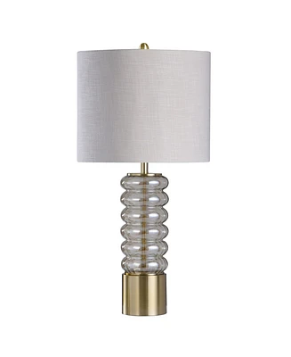 Round Clear Glass Table Lamp