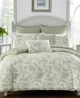 Laura Ashley Natalie 5-Pc. Duvet Cover Set, Twin