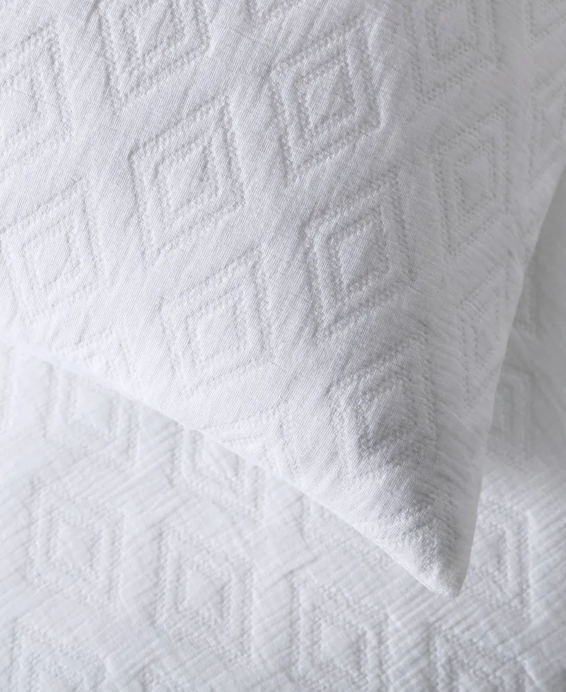 Double Diamond Matelasse 3 Piece Duvet Cover Set