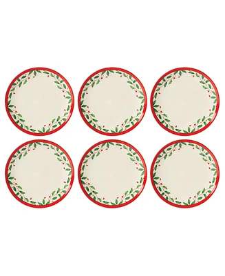 Holiday Accent Plate, Set of 6