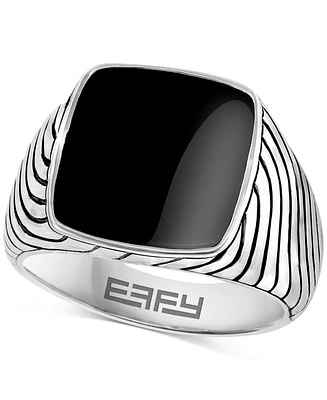 Effy Men's Onyx Ring Sterling Silver