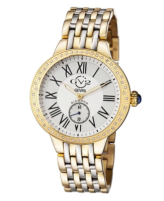 GV2 Women's Astor Two-Tone Stainless Steel and Ion Plating Swiss Quartz Bracelet Watch 40 mm