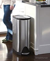 simplehuman 45 Liter Butterfly Lid Step Kitchen Trash Can
