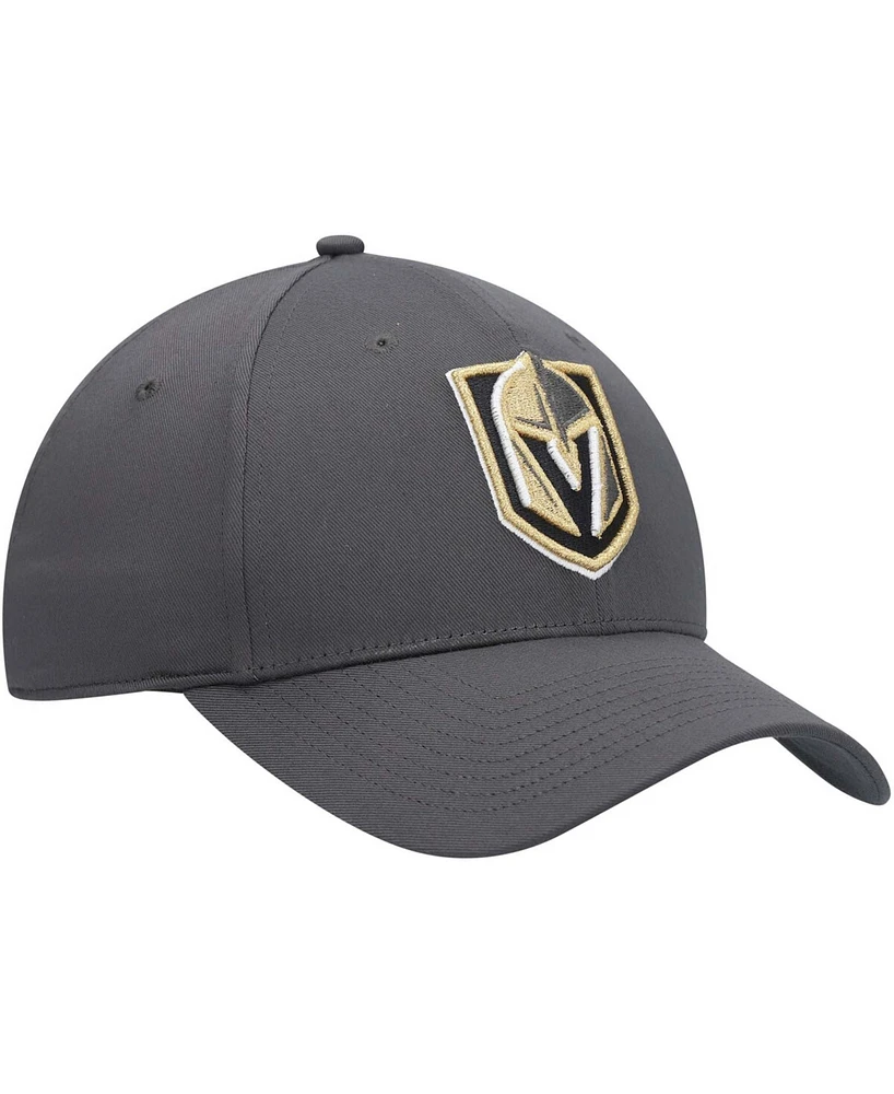 Men's Charcoal Vegas Golden Knights Logo Core Adjustable Hat