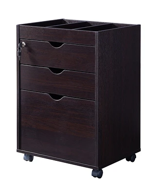 Radeon 3 Drawer File Cabinet