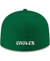 Men's Kelly Green Philadelphia Eagles Omaha Throwback 59FIFTY Fitted Hat