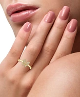 Effy Diamond Butterfly Ring (1/10 ct. t.w.) in Sterling Silver or 14k Gold-Plated Sterling Silver