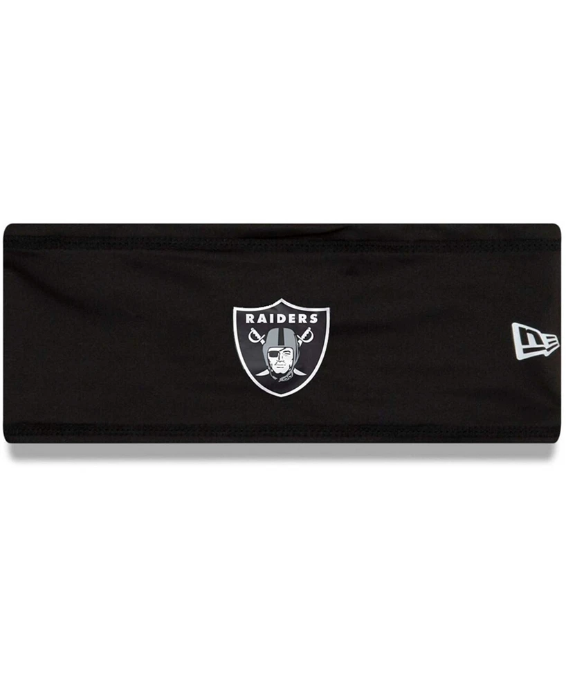 Men's Black Las Vegas Raiders Official Training Camp Coolera Headband