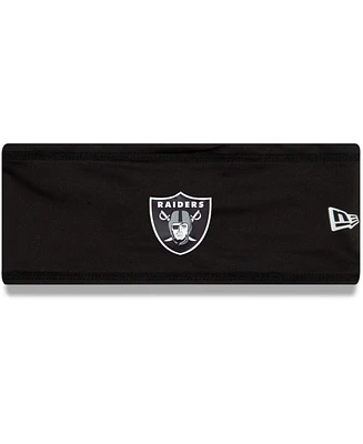 Men's Black Las Vegas Raiders Official Training Camp Coolera Headband