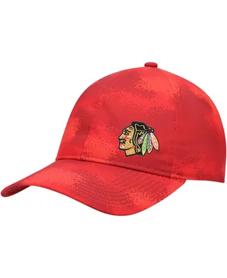 Women's Red Chicago Blackhawks Camo Slouch Adjustable Hat