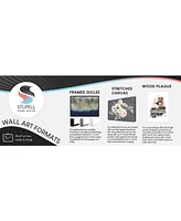 Stupell Industries Coastal Tile Abstract Soft Blue Beige Shapes Wall Plaque Art