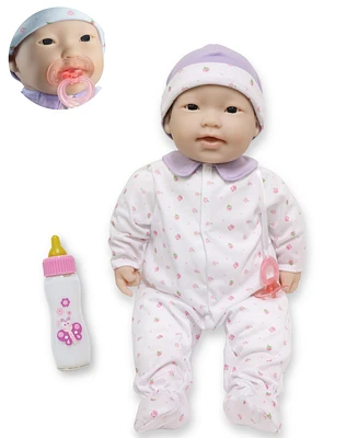 La Baby Asian 20" Soft Body Baby Doll Purple Outfit - Asian
