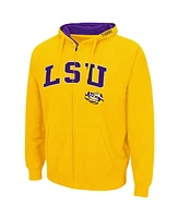 Colosseum Men's Lsu Tigers Arch Logo 3.0 Full-Zip Hoodie