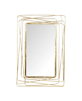 Metal Contemporary Wall Mirror, 47" x 31"