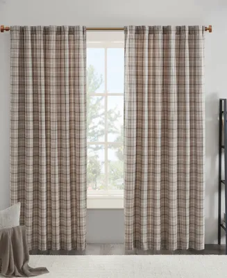 Anaheim Plaid Curtain 1 Panel for bedroom, Rob Pocket/Back Tab fit up to 1.25 inches rod Single Living Room