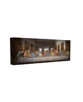 Stupell Industries Da Vinci The Last Supper Religious Classical Painting Stretched Canvas Wall Art, 10" x 24"