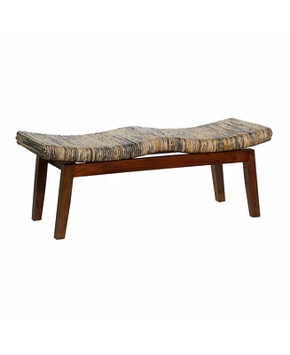 Mahogany Contemporary Bench