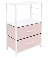 Sorbus End Table with 2 Drawers