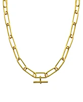 And Now This 18''+ 2" extender Gold Plated or Silver Plated Oval Link Necklace