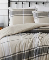 Truly Soft Preston Plaid 2 Piece Flannel Comforter Set, Twin Xl