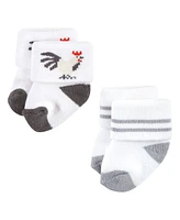 Hudson Baby Boys Cotton Rich Newborn and Terry Socks