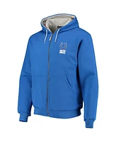Men's Dunbrooke Royal Indianapolis Colts Craftsman Thermal-Lined Full-Zip Hoodie