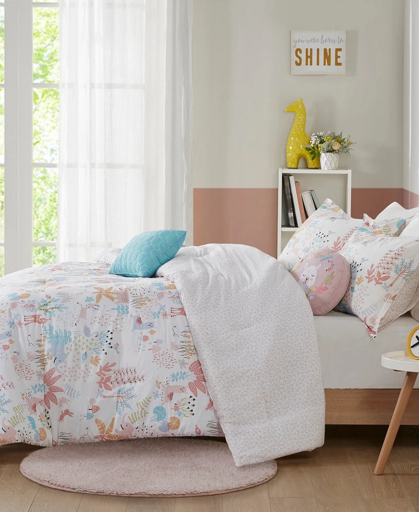 Intelligent Design Iris Woodland Animals 4-Pc. Comforter Set, Twin