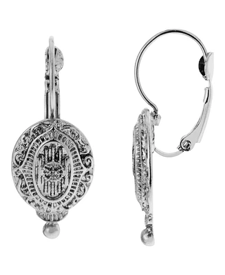 2028 Women's Oval Drop Earrings