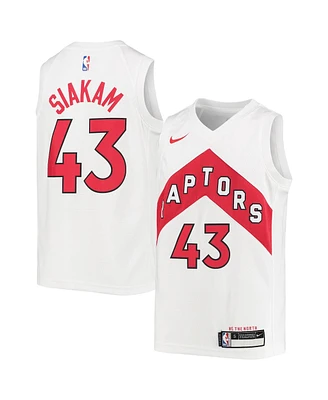 Big Boys Nike Pascal Siakam White Toronto Raptors 2019/20 Swingman Jersey - Association Edition