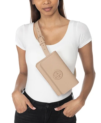 Giani Bernini Buckle Logo Fanny Pack, Exclusively at Macy's