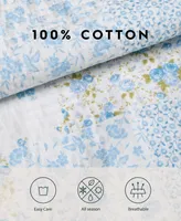 Laura Ashley Kenna Cotton Reversible 3-Pc. Quilt Set, Full/Queen