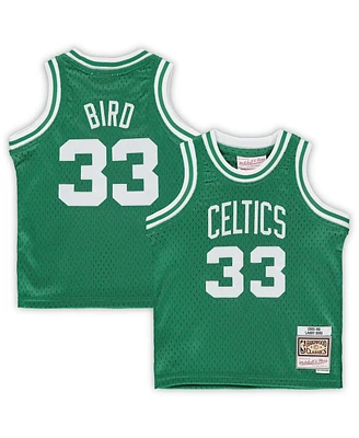 Boys and Girls Infant Larry Bird Kelly Green Boston Celtics 1985/86 Hardwood Classics Retired Player Jersey