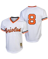 Men's Cal Ripken Jr. White Baltimore Orioles 1985 Authentic Cooperstown Collection Batting Practice Jersey