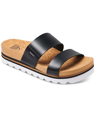 Reef Women's Cushion Vista Hi Slip-On Platform Slide Sandals