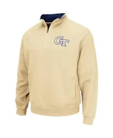 Men's Colosseum Georgia Tech Jackets Tortugas Logo Quarter-Zip Pullover Jacket