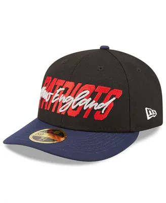 Men's New Era Black, Navy England Patriots 2022 Nfl Draft Low Profile 59FIFTY Fitted Hat