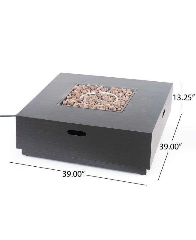 Wellington Outdoor Square Fire Pit with Tank Holder