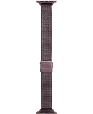 Fossil Purple Stainless Steel Mesh Band for Apple Watch, 38, 40, 41mm