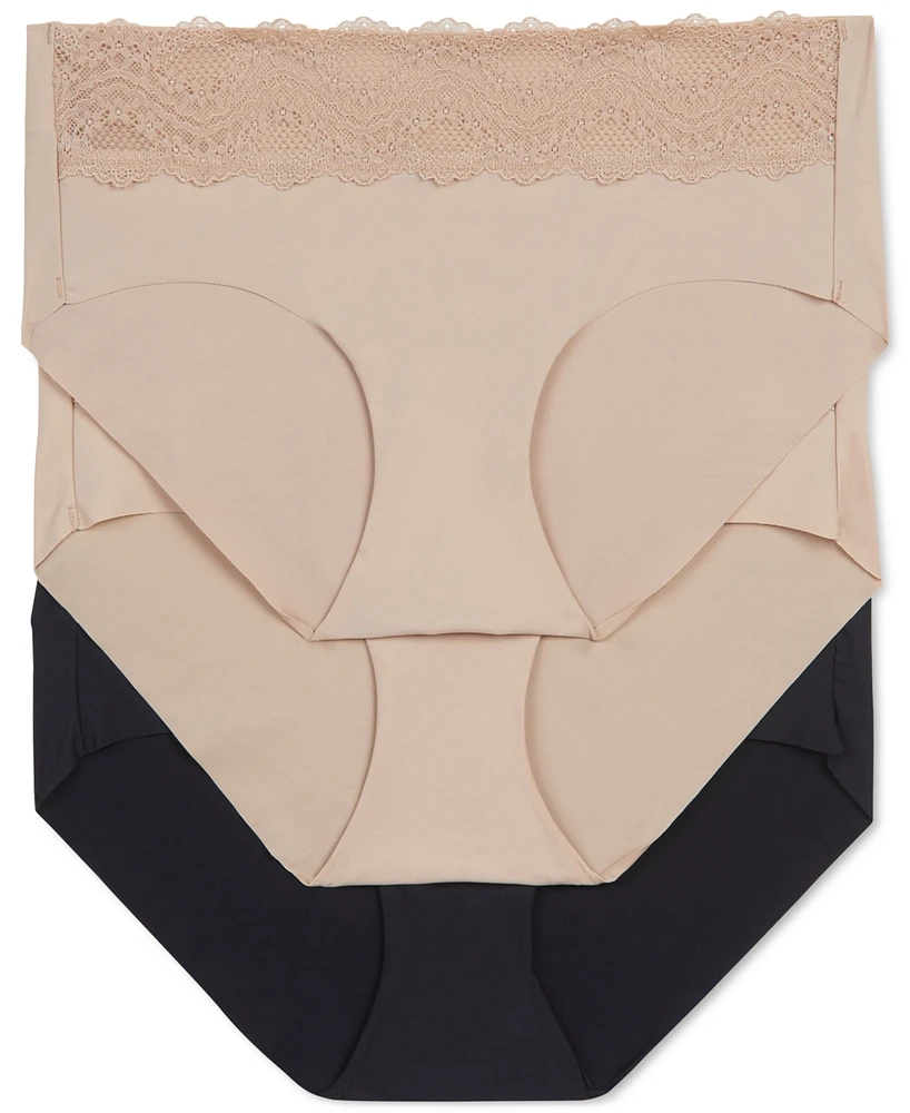 b.tempt'd Women's 3-Pk. b.bare Lace-Trim Hipster Underwear