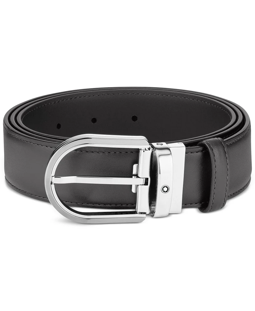 Montblanc Horseshoe Leather Belt
