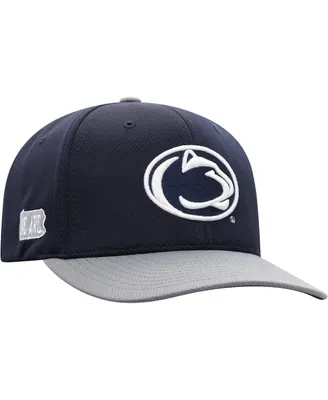 Men's Top of the World Navy, Gray Penn State Nittany Lions Two-Tone Reflex Hybrid Tech Flex Hat