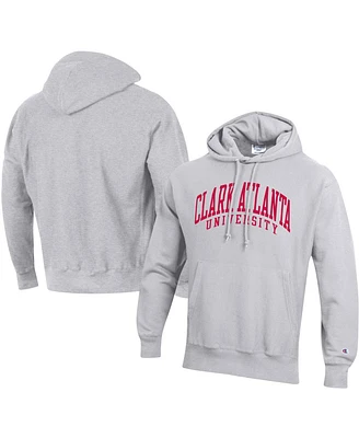Men's Champion Gray Clark Atlanta University Panthers Tall Arch Pullover Hoodie