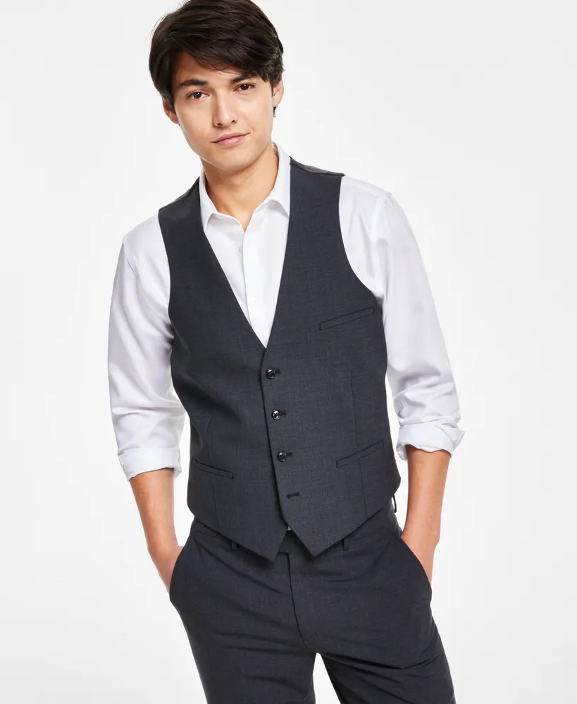Bar Iii Men's Slim-Fit Wool Suit Vest, Created for Macy's