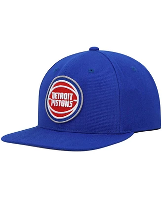 Men's Mitchell & Ness Blue Detroit Pistons Ground 2.0 Snapback Hat