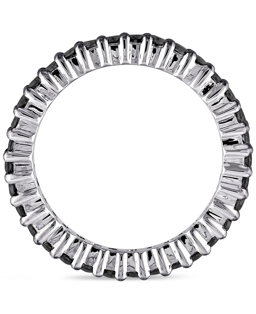 Black Diamond Eternity Band (1 ct. t.w.) 10k White Gold