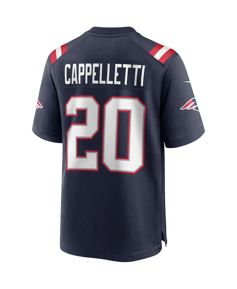 Men's Nike Gino Cappelletti Navy New England Patriots Game Retired Player Jersey