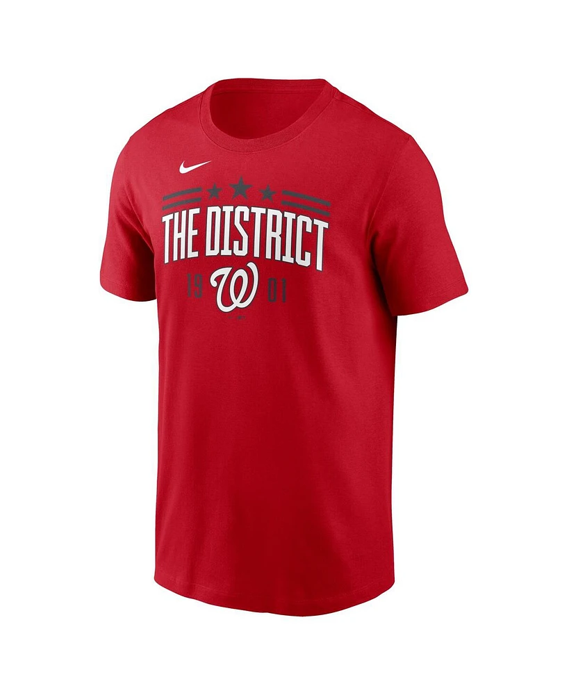 Men's Nike Red Washington Nationals The District 1901 Local Team T-shirt