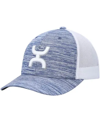 Men's Hooey Heather Powder Blue, White Sterling Trucker Snapback Hat