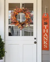 Glitzhome Fall Eucalyptus Berry Wreath, 22"